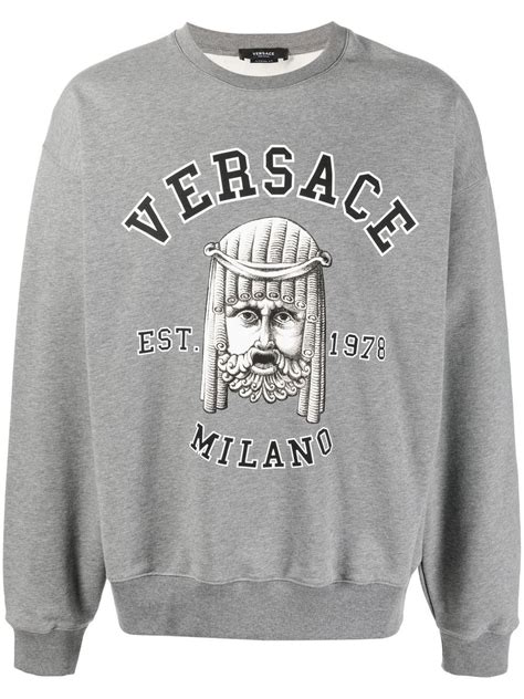 versace collection crew neck sweatshirt